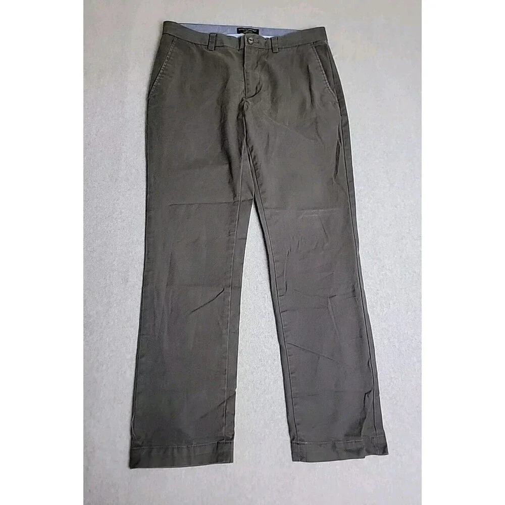 Banana Republic Pants Mens 30x30 Rapid Chinos Charcoal Gray Flat Stretch Preppy